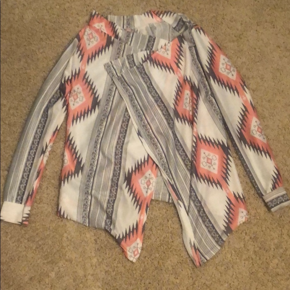 Southwestern print cardigan